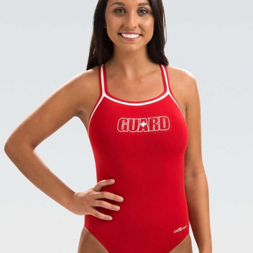 Dolfin Women's Reliance Red Guard DBX Back 1-Piece SIZE 36